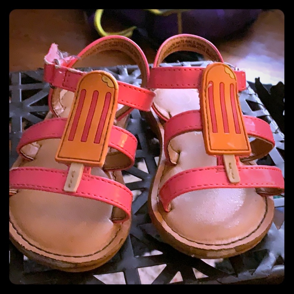 Barley worn Cat & Jack girl sandals